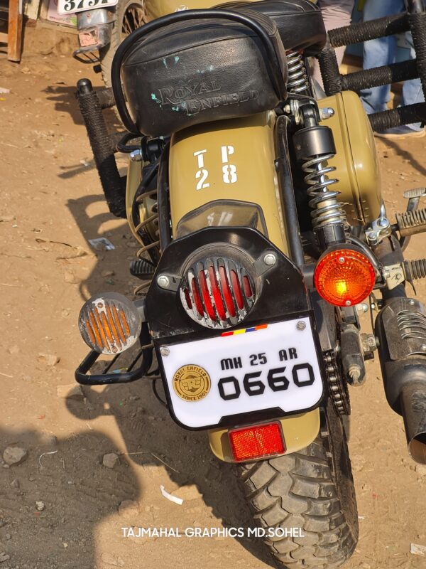 Bullet Number Plate - Image 5