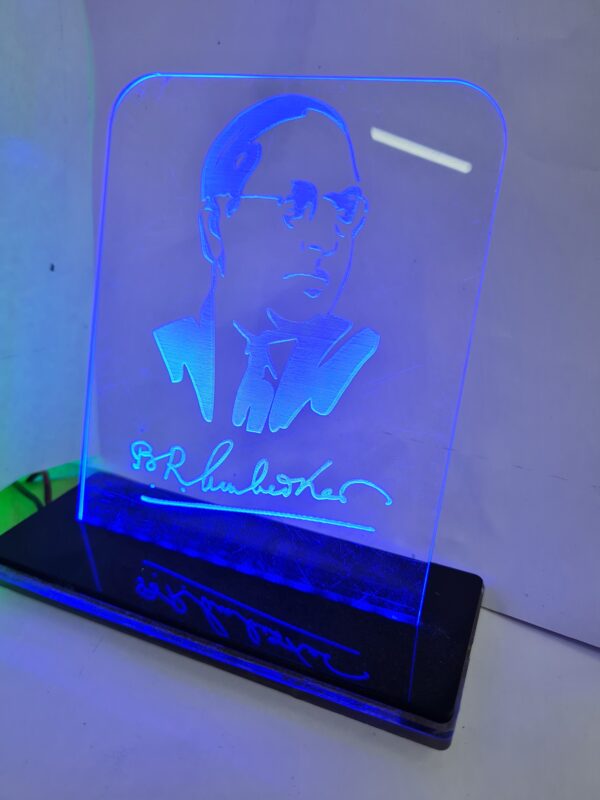 Dr. Babasaheb Ambedkar Engraved LED Lamp