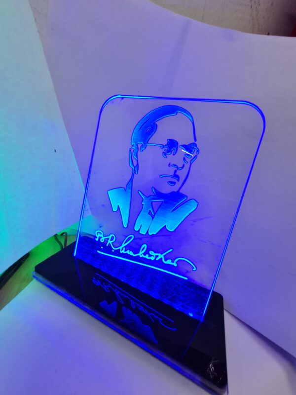 Dr. Babasaheb Ambedkar Engraved LED Lamp - Image 2