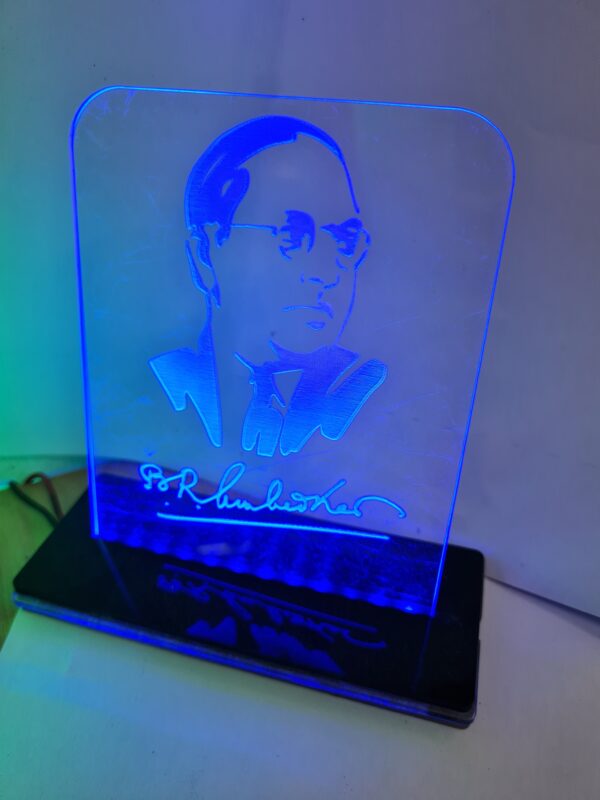 Dr. Babasaheb Ambedkar Engraved LED Lamp - Image 3