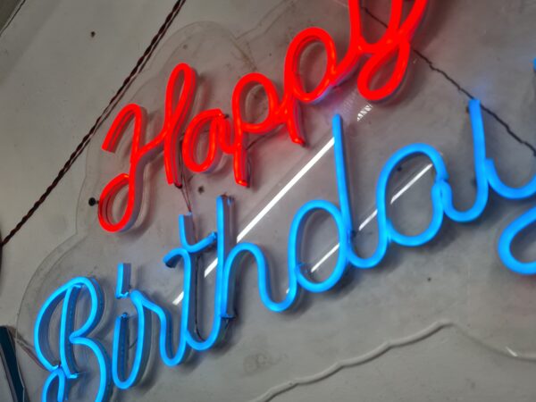 Custom Neon LED "Happy Birthday" Sign - Image 4